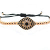 Beads Braiding Pumped Eye Bracelets